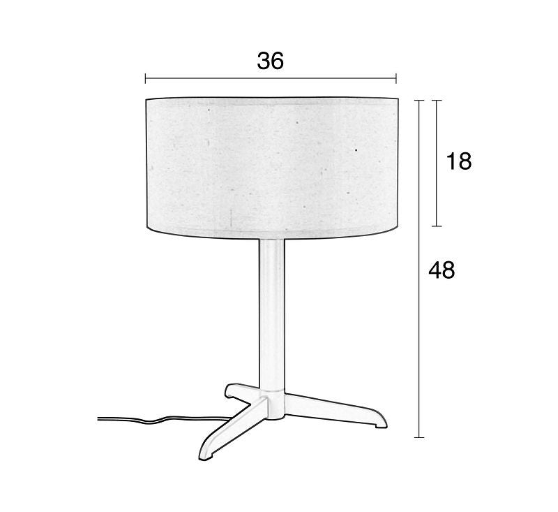 Zuiver Shelby bordslampa Ø36 - Taupe