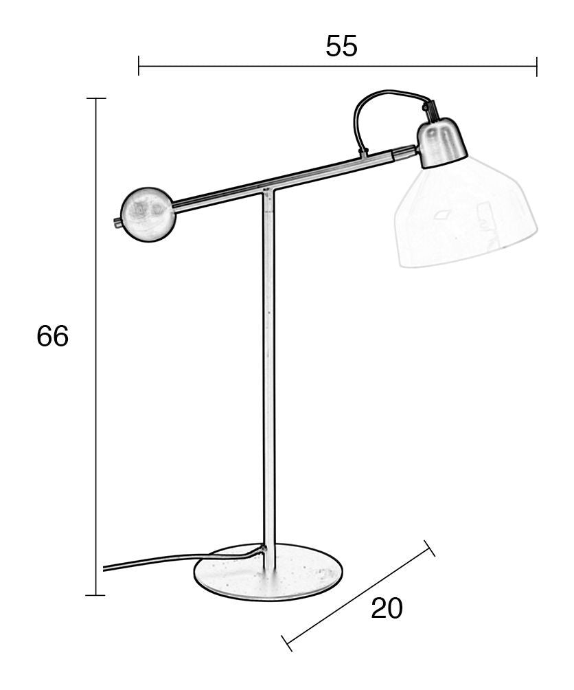 Zuiver skala skrivbordslampa - vit/svart