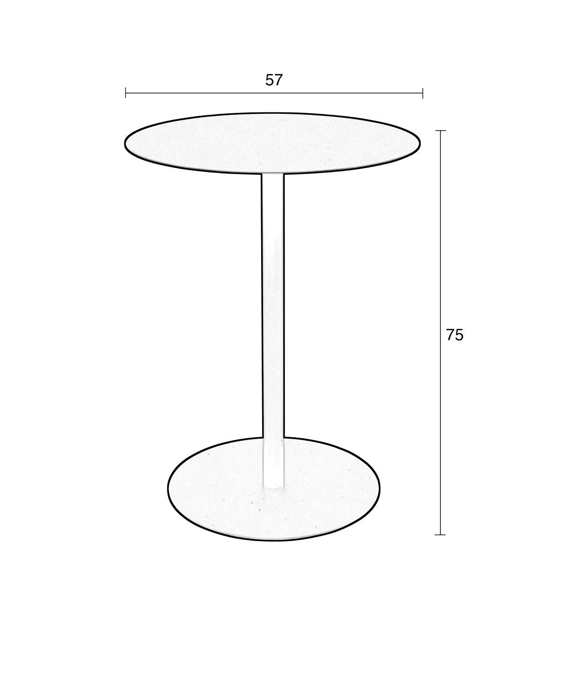 Zuiver Snow Bistro Table - Svart, Ø57