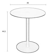 Zuiver Snow Side Table - Borstad mässing, Ø40