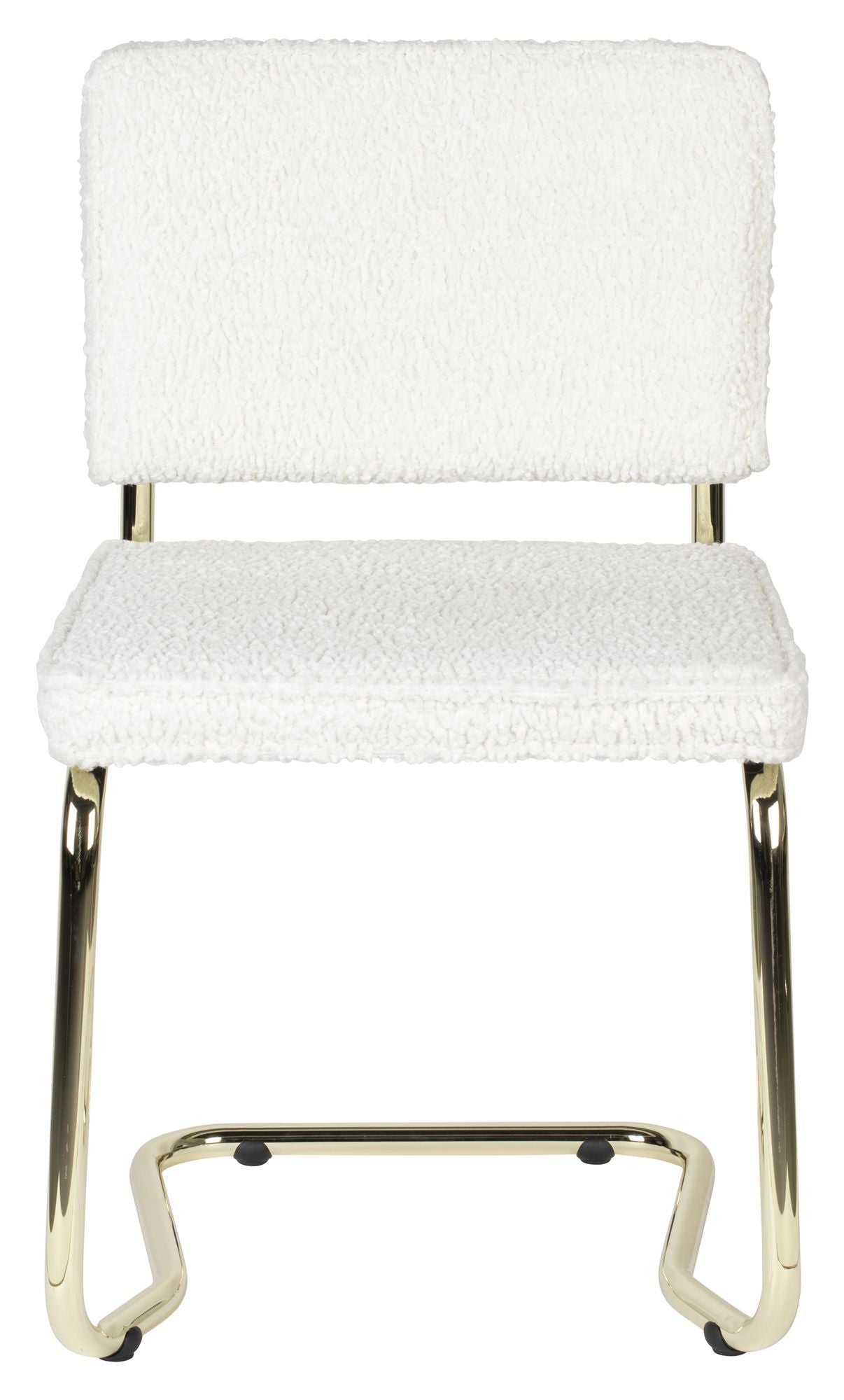 Zuiver Teddy Kink Dining Chair - White Plush