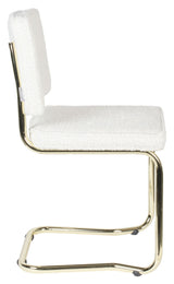 Zuiver Teddy Kink Dining Chair - White Plush