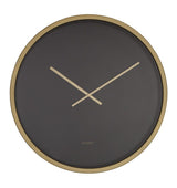 Zuiver Time Bandit Wall Clock - Svart/mässing - Ø60