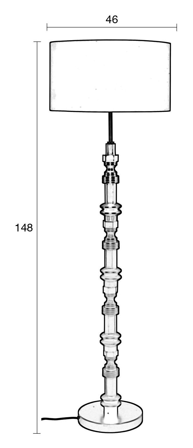 Totem golvlampa, alu