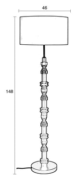 Totem golvlampa, alu