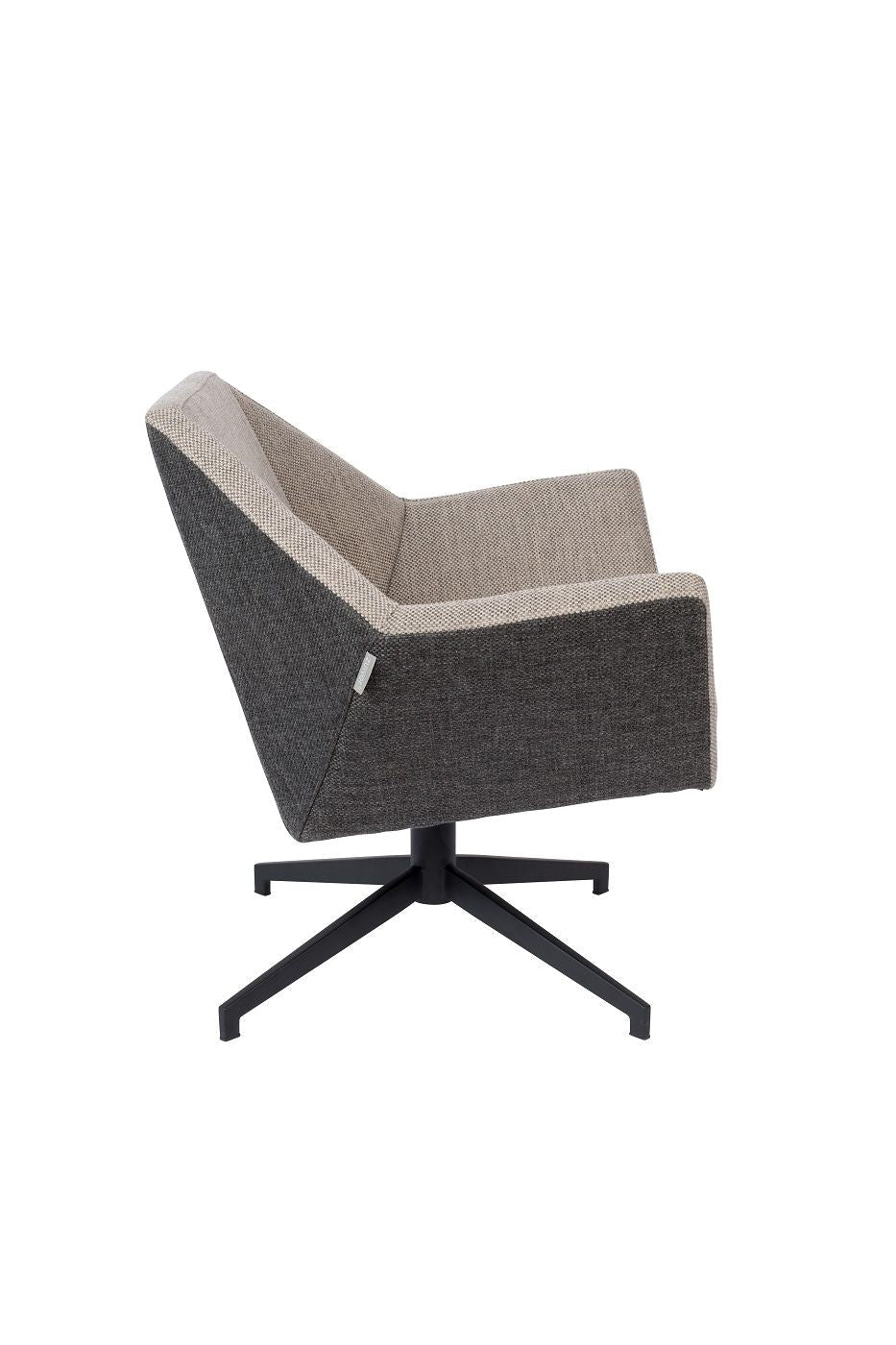 Zuiver Uncle Jesse Lounge Chair - Grey/Beige