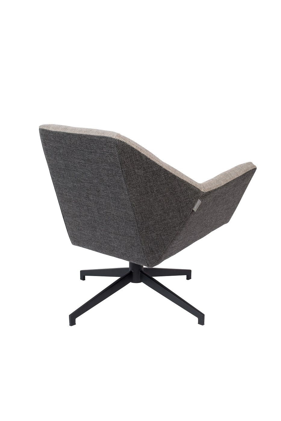 Zuiver Uncle Jesse Lounge Chair - Grey/Beige