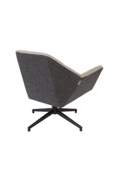 Zuiver Uncle Jesse Lounge Chair - Grey/Beige