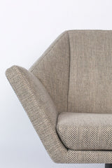 Zuiver Uncle Jesse Lounge Chair - Grey/Beige