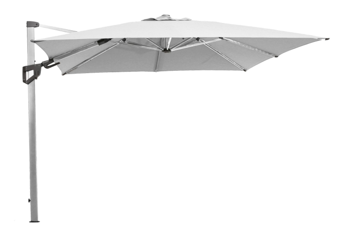 cane-line-hyde-luxe-tilt-parasoll-3x3-m-silver-matt-anodiserad