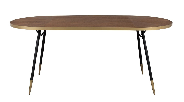 homii-denise-matbord-ovalt-brun-guld-180x90