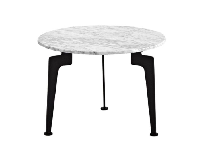 marmor-sidobord-o45-vit-svart