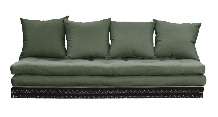 chico-futon-soffa-olivgron-m-tatami-mattor