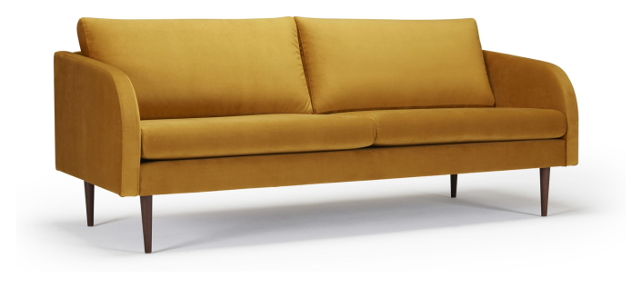 kragelund-furniture-hugo-3-sits-soffa-gul-sammet