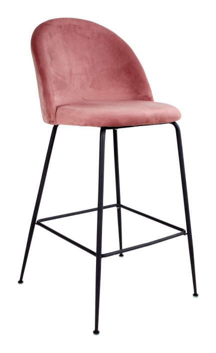 lausanne-barstol-i-rosa-sammet-med-svarta-ben
