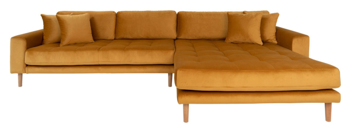 lido-lounge-soffa-med-hogervand-divan-senapsgul-sammet