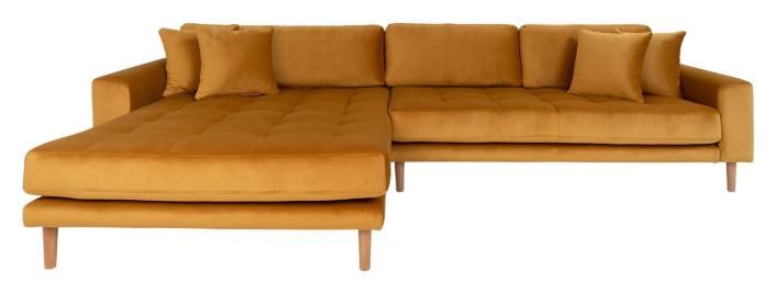 lido-lounge-soffa-med-vanstervand-divan-senapsgul-sammet