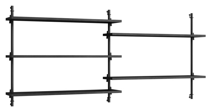wall-shelving-5-hyllor-h-65-svart-svart