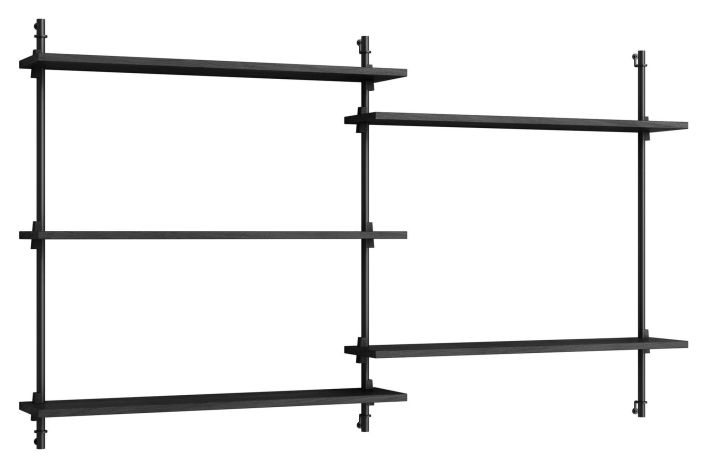 wall-shelving-5-hyllor-h-85-svart-svart