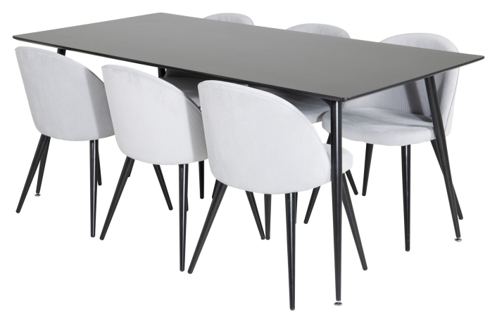 silar-matbord-i-svart-melamin-med-6-velvet-stolar-gra-sammet