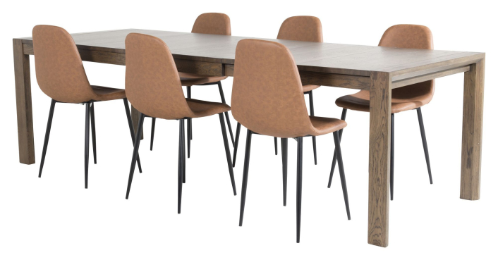 slider-matbord-med-ilaggsskiva-rokt-ek-med-6-polar-stolar-brun