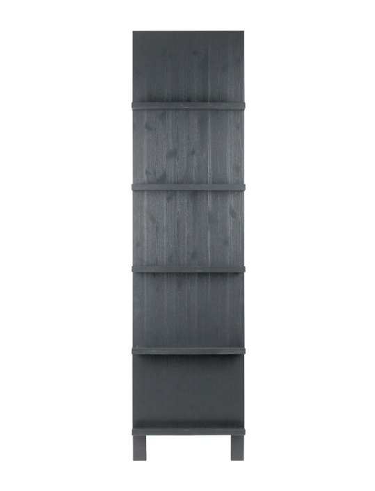 leaning-bokhylla-m-5-hyllor-svart