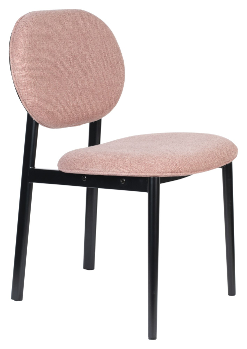 zuiver-spike-matbordsstol-pink-svart
