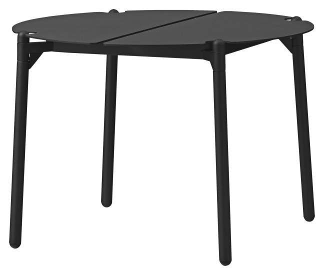 AYTM Novo Loungebord, Svart/svart, Ø50